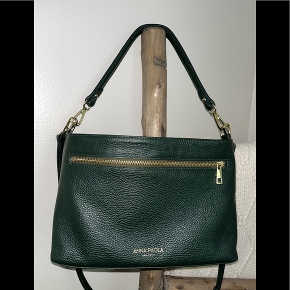 ANNA PAOLA Made In Italy Brit Shoulder Bag - Leather (For Women) - Picture 4 of 16